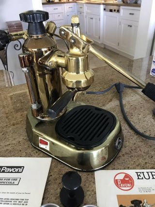LA PAVONI Europiccola Brass/Copper Lever Espresso Machine – Rare Model 6