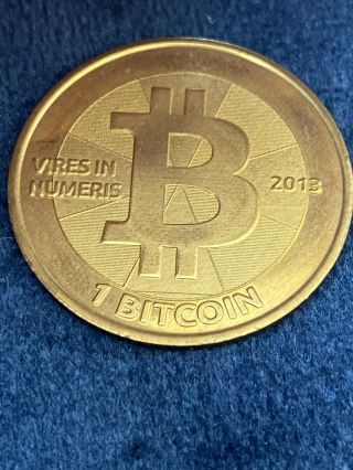 2013 Casascius Brass 1 Bitcoin Rare Collectible Unfunded/redeemed Btc
