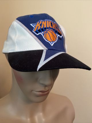 Og Rare Vintage Vtg 90s Spalding York Knicks Hat Cap Snapback