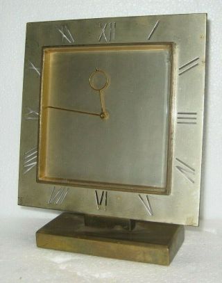 Rare Art Deco Style Swiss Desk Clock From Eterna Watch Co.  As - Is