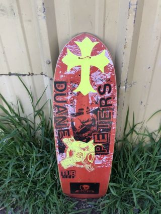 Vintage Mid 80’s Duane Peters Skateboard Deck Skull Skates Rare Nos