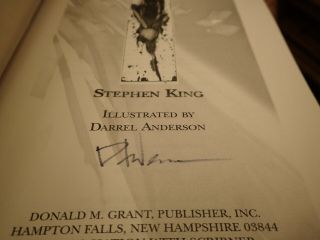 STEPHEN KING DARK TOWER VI SONG OF SUSANNAH SIGNED AND REMARQUED BY ARTIST RARE 2