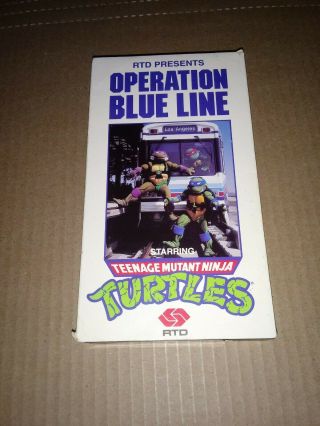 Operation Blue Line Teenage Mutant Ninja Turtles Rare Rtd Presents Promo