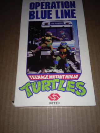 Operation Blue Line Teenage Mutant Ninja Turtles Rare RTD Presents PROMO 2