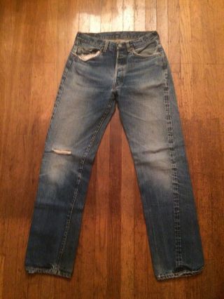 Vtg Rare Levis Big E Single Stitch 501 Redline 501s Jeans Usa 32 32