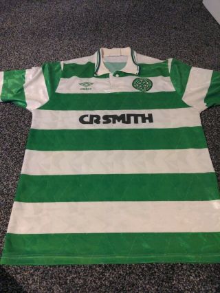 Celtic Football Shirt Mens Large Rare Vintage Umbro Top
