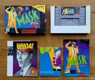 The Mask (nintendo Entertainment System,  1996) - Snes Cib Authentic Rare