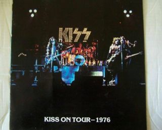 Rare: Kiss On Tour 1976 Tour Book With Yellow Kiss Army Page