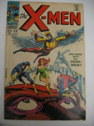 Vtg 1968 Marvel Comic Book The X - Men Issue 49 Oct Steranko Silver Age Htf Rare