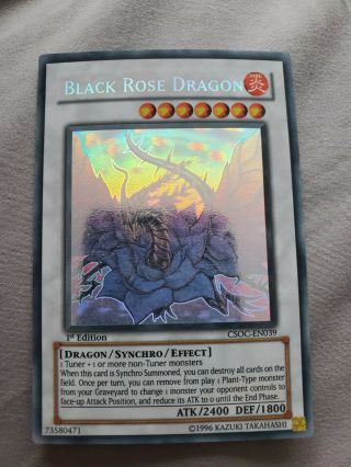 Black Rose Dragon Ghost Rare 1st Edition Very Light Play Yugioh