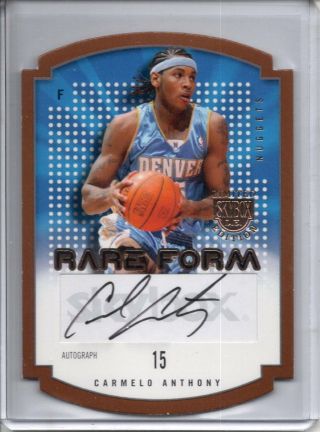 Carmelo Anthony Auto Rc /150 2003 - 04 Fleer Skybox L.  E.  Limited Edition Rare Form