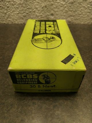 Rcbs 30 B Newt.  Die Reloading Set F.  L.  30 Belted Newton Rare Caliber