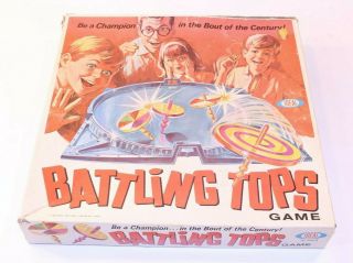 Rare Battling Tops Vtg Board Game 1968 Ideal Toy Complete Family Fun 2340 - 8 Usa