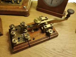 Very Rare Oller Ericsson Type Swedish Camel Back Morse Telegraph Key