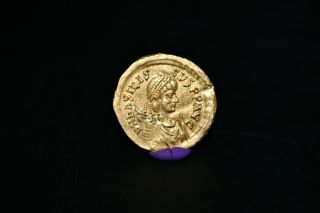 Authentic Rare Ancient Byzantine Gold Coin Weighing 2.  3 Grams In