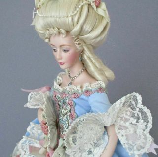 Rare Marie Antoinette 17 " Heirloom Bisque Doll Frankling Ltd Ed W Orig Box