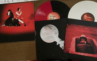 Rare The White Stripes Elephant 2 Lp Rsd 2013 Red Black & White Vinyl Record
