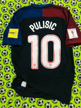 Rare Nike Usa United States Away Soccer Football Jersey 2016 Christian Pulisic