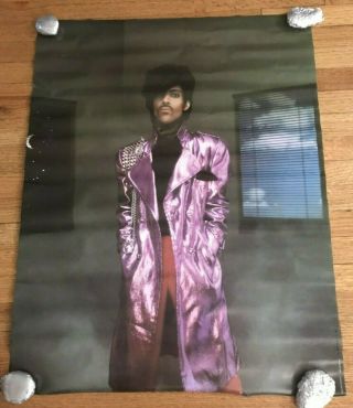Prince 1982 Era Poster Purple Trenchcoat Rare Alan Beaulieu 24 