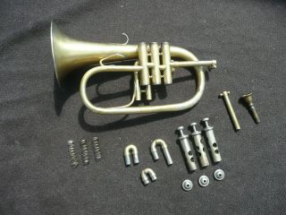 Rare Old Soprano Eb French Flugelhorn By Couesnon Paris 1895