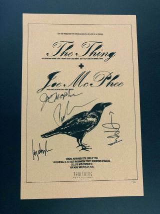 The Thing Signed Numbered Rare Autographed Mats Gustafsson Joe Mcphee Jazz