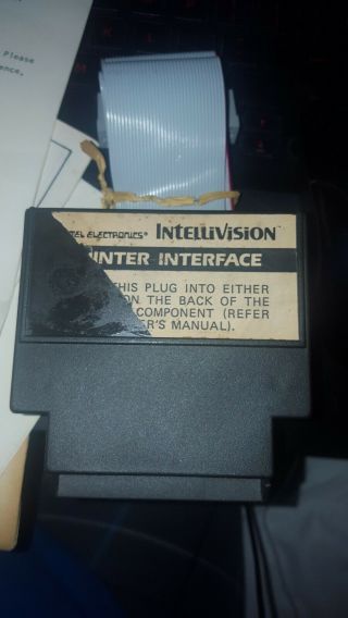 Intellivision Printer Interface And Mic For Keyboard Component Actually Rare