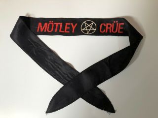 Motley Crue Vintage Head Band 1984 Shout At The Devil Rare