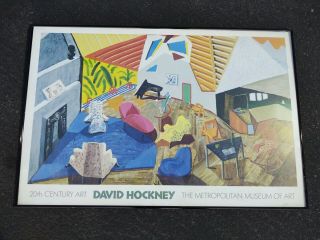 Rare David Hockney Metropolitan Museum Art Exhibition Poster Vintage Poster Only