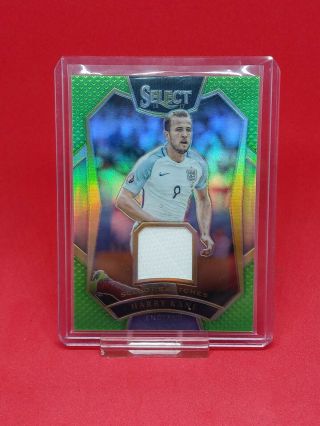 Harry Kane 2016/17 Panini Select Soccer Player Worn Jersey Green 28/60 Rare