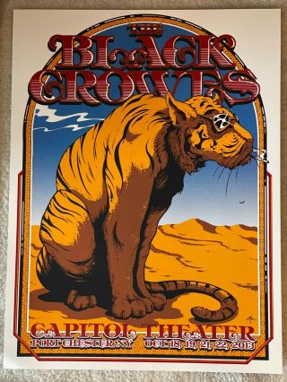 Black Crowes Poster - Capitol Theater,  Port Chester Ny - 10/18 - 22/2013 Rare
