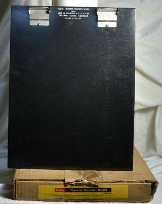 Rare Kodak Transfer Register Board /small/original Box/excellent