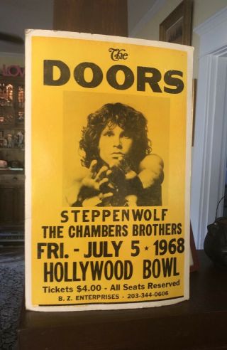 Rare Doors Concert Poster Hollywood Bowl 1968