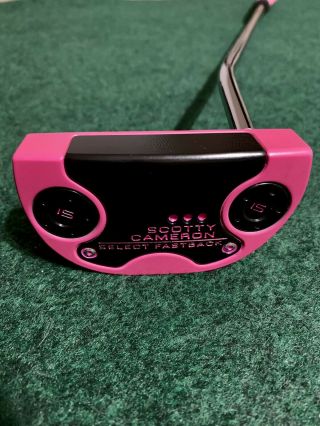 Rare Scotty Cameron Custom Shop Pink Black Design Select Fastback Matador Putter
