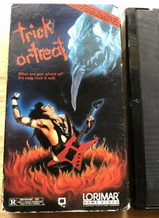 Trick Or Treat Vhs Cult Rare Ozzy Gene Simmons Plays Great Rare Vintage 86