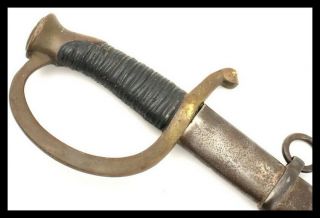 Antique Rare Straight American Civil War Artillery Sword Maybe Confederate (v8)