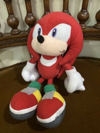 Rare Sega Knuckles Sonic X Project The Hedgehog 2003 Japan Plush Fighters