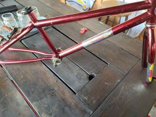 Old School Gt Bmx F/f Rare Candy Apple Red 