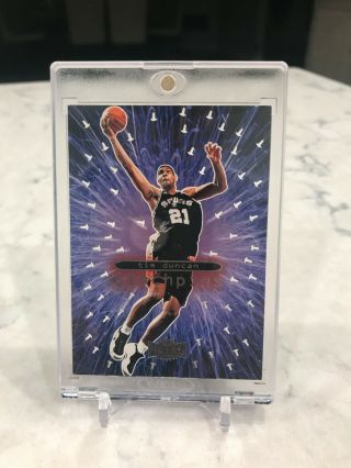 Tim Duncan 1998 - 1999 (98 - 99) Skybox Metal Universe Linchpins 10 Rare In Case