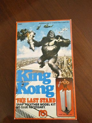 Very Rare 1976 Mego Corp King Kong On The World Trade Towers