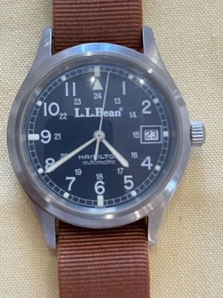 Rare - Vintage Hamilton Ll Bean Classic Field Watch - Swiss Automatic Model 9721