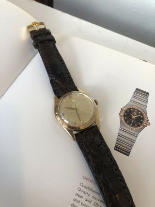 Rare Early 50’s Gents Solid 9ct Gold Omega