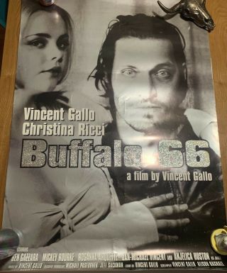 Rare Vincent Gallo Buffalo 66 Glitter Poster 27x40 Blm Time 