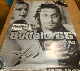 RARE VINCENT GALLO BUFFALO 66 GLITTER POSTER 27x40 BLM TIME ' S UP GLAAD 2