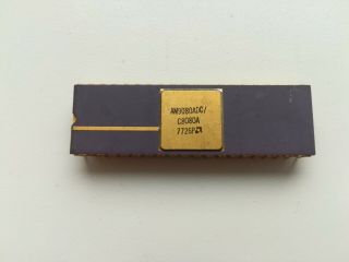 Amd Am9080adc / C8080a 7726p Intel C8080 Clone,  Rare Vintage Cpu Gold