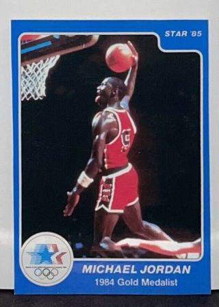 Michael Jordan 1984 - 85 Star Gold Medalist Rare Olympic Logo Version 9