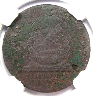 1787 Fugio Cent 1c Colonial Copper Coin - Certified Ngc Fine Details - Rare