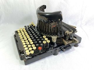 Rare Machine à écrire Columbia Bar - Lock 1908 TYPEWRITER VINTAGE TBE 4