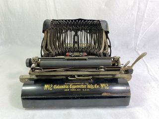 Rare Machine à écrire Columbia Bar - Lock 1908 TYPEWRITER VINTAGE TBE 6