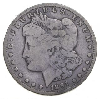 Rare - 1891 - Cc Morgan Silver Dollar - Very Tough - High Redbook 724