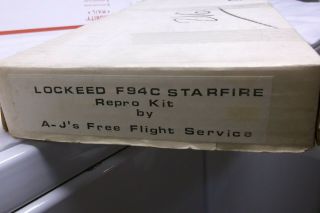 Old Rare - - F94c Starfire (sterling) Balsa - Profile - C / Line Model Airplane Kit